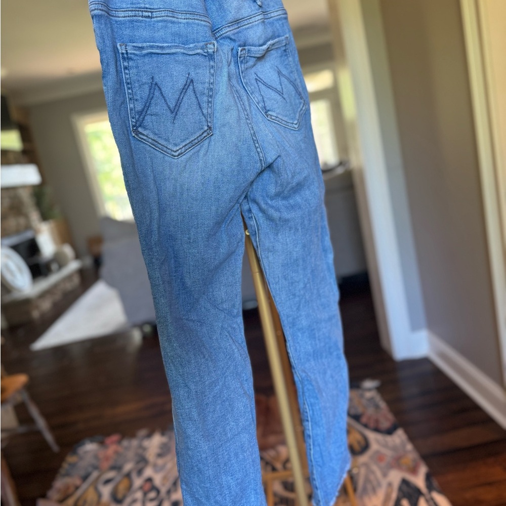 MOTHER hustler ankle fray size 28